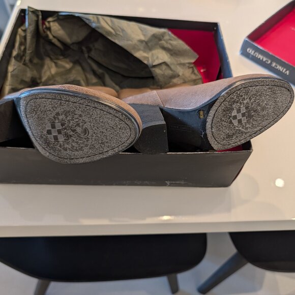 Vince Camuto Hadley Distressed Leather Tan Boots - Picture 7 of 7